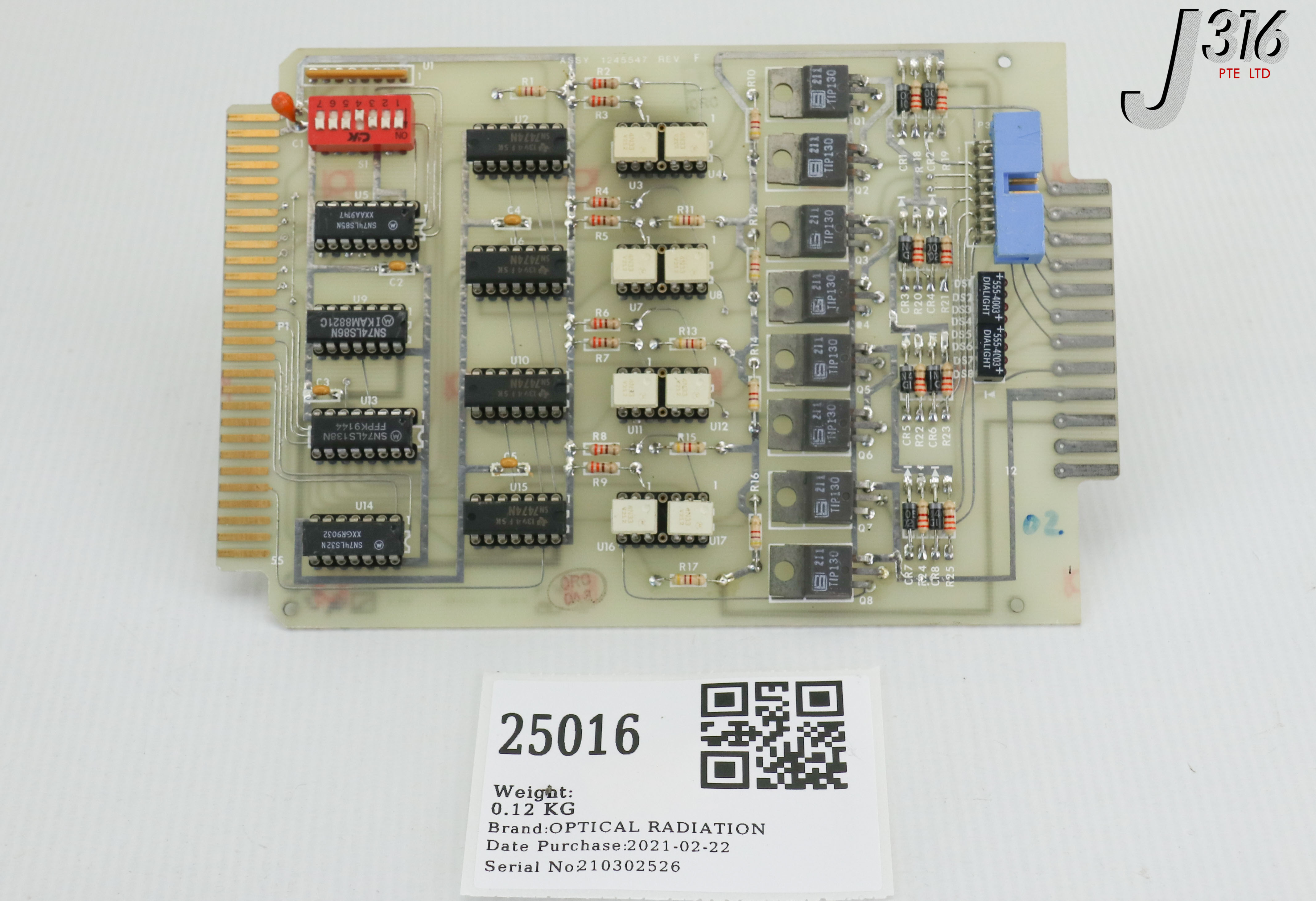 セイム 25016 OPTICAL RADIATION PCB ASSY, 1235546 1245547 | eBay